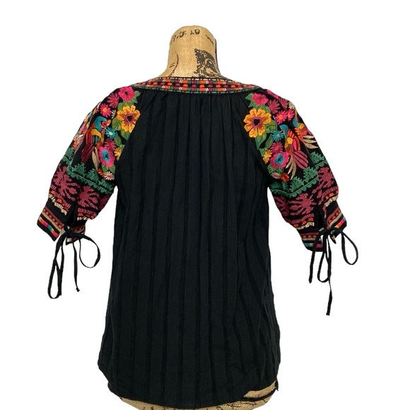 Boho Floral Embroidery Blouse XS - Picture 2 of 13